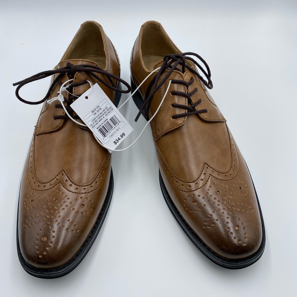 Merona Men’s Leather Work Oxford Shoes Size 8.5